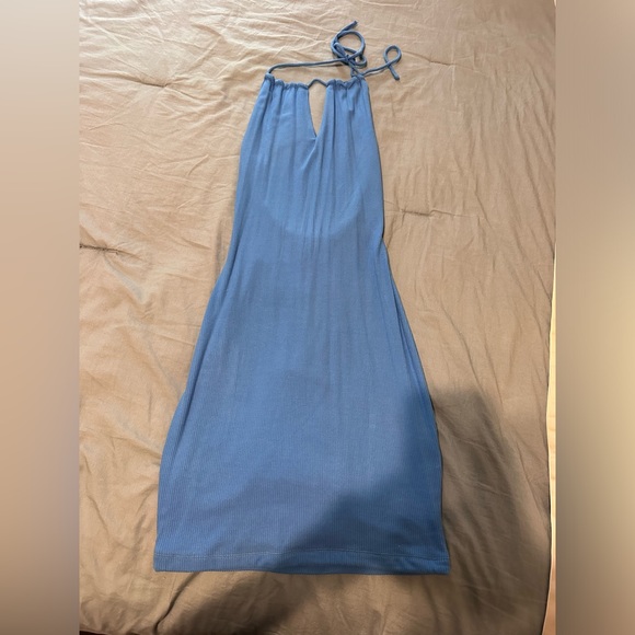 White Fox Body-con Halter Mini Dress - Picture 1 of 3